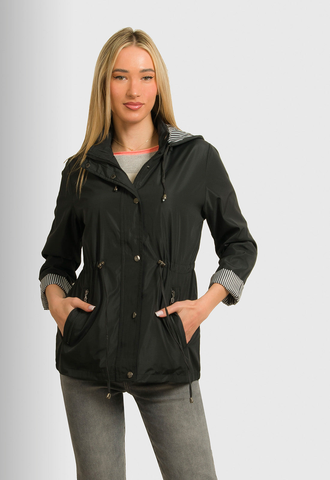 JACKET ΑΝΤΙΑΝΕΜΙΚΟ ΜΕ ΡΙΓΑ-ΜΑΥΡΟ