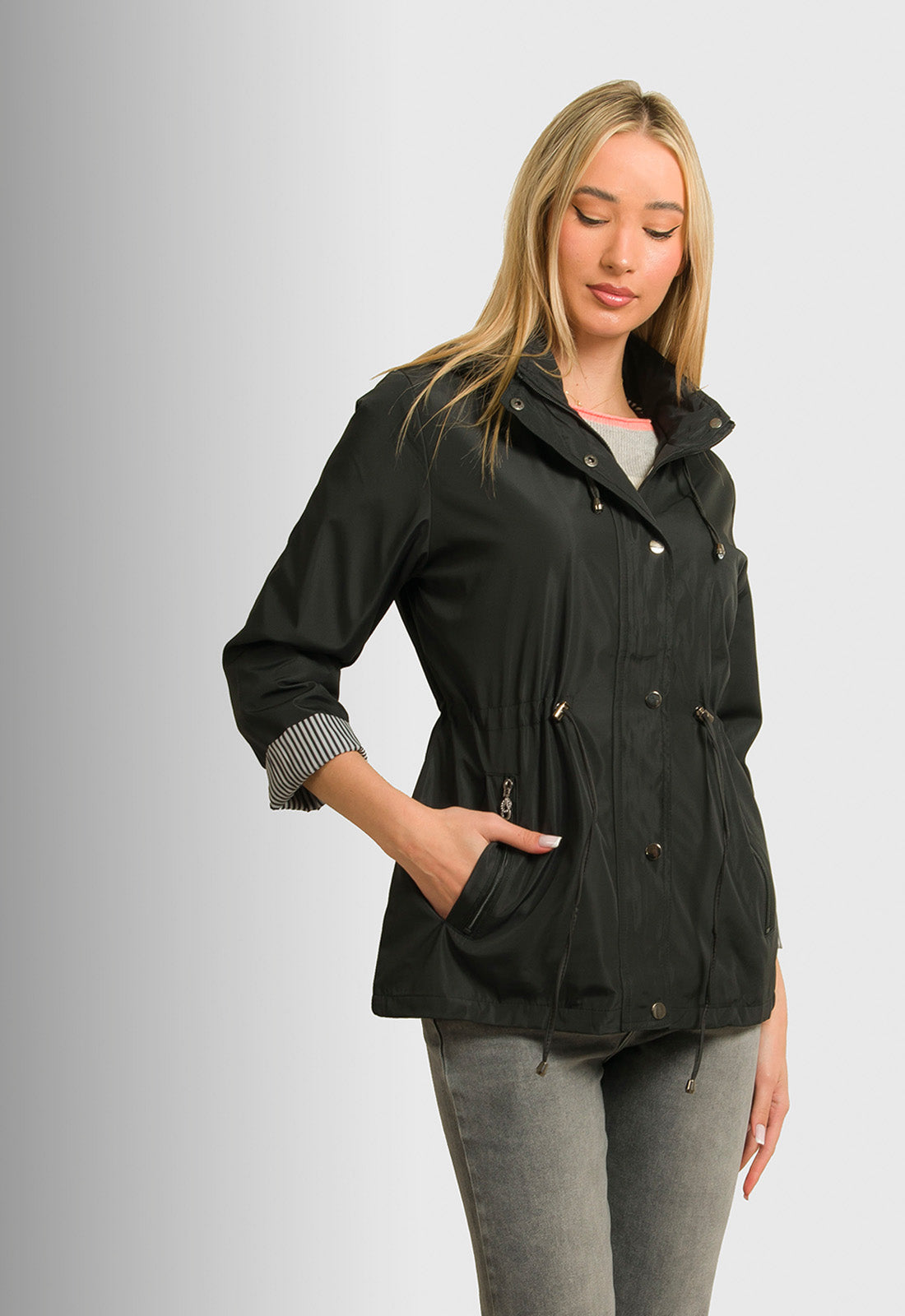 JACKET ΑΝΤΙΑΝΕΜΙΚΟ ΜΕ ΡΙΓΑ-ΜΑΥΡΟ