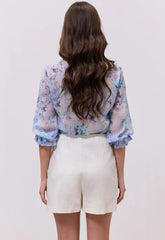 SKORT ΨΗΛΟΜΕΣΟ ΜΕ ΛΑΣΤΙΧΟ-ΛΕΥΚΟ