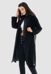 ΠΑΛΤΟ splendid ΜΕ ΖΩΝΗ & ΚΟΥΚΟΥΛΑ-ΜΑΥΡΟ