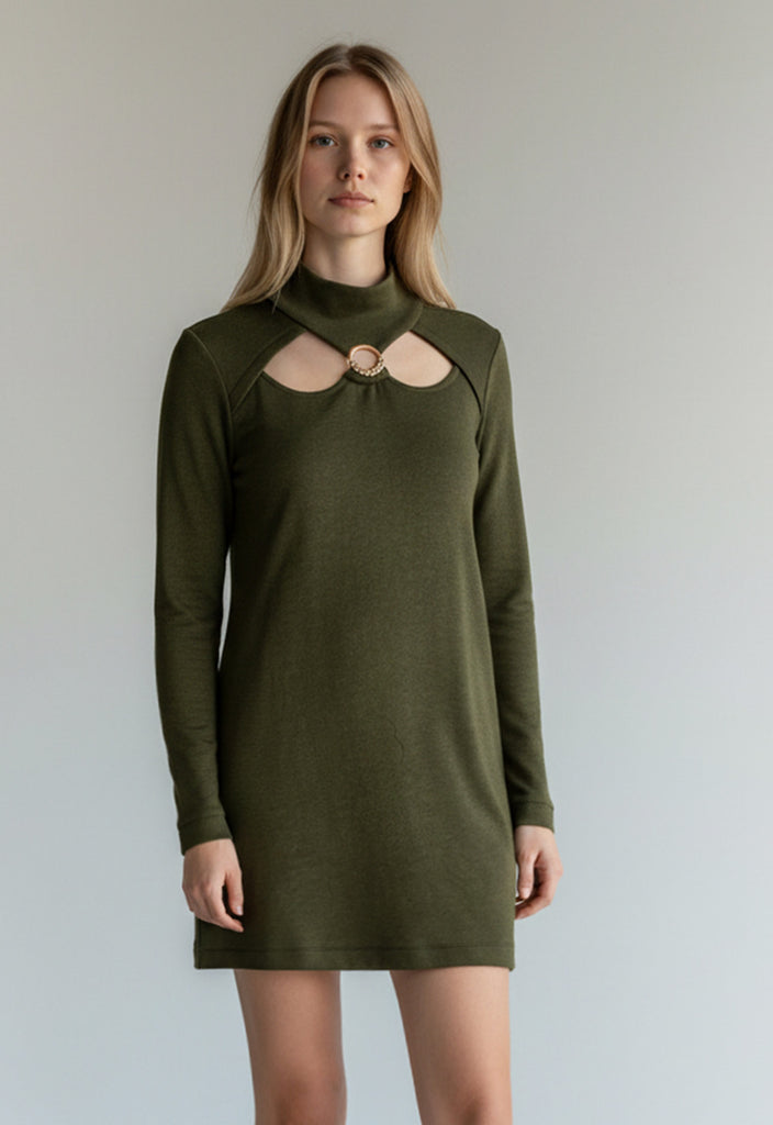 ΦΟΡΕΜΑ ΠΛΕΚΤΟ ΜΙΝΙ ΜΕ CUT OUT & ΑΞΕΣΟΥΑΡ-ΧΑΚΙ