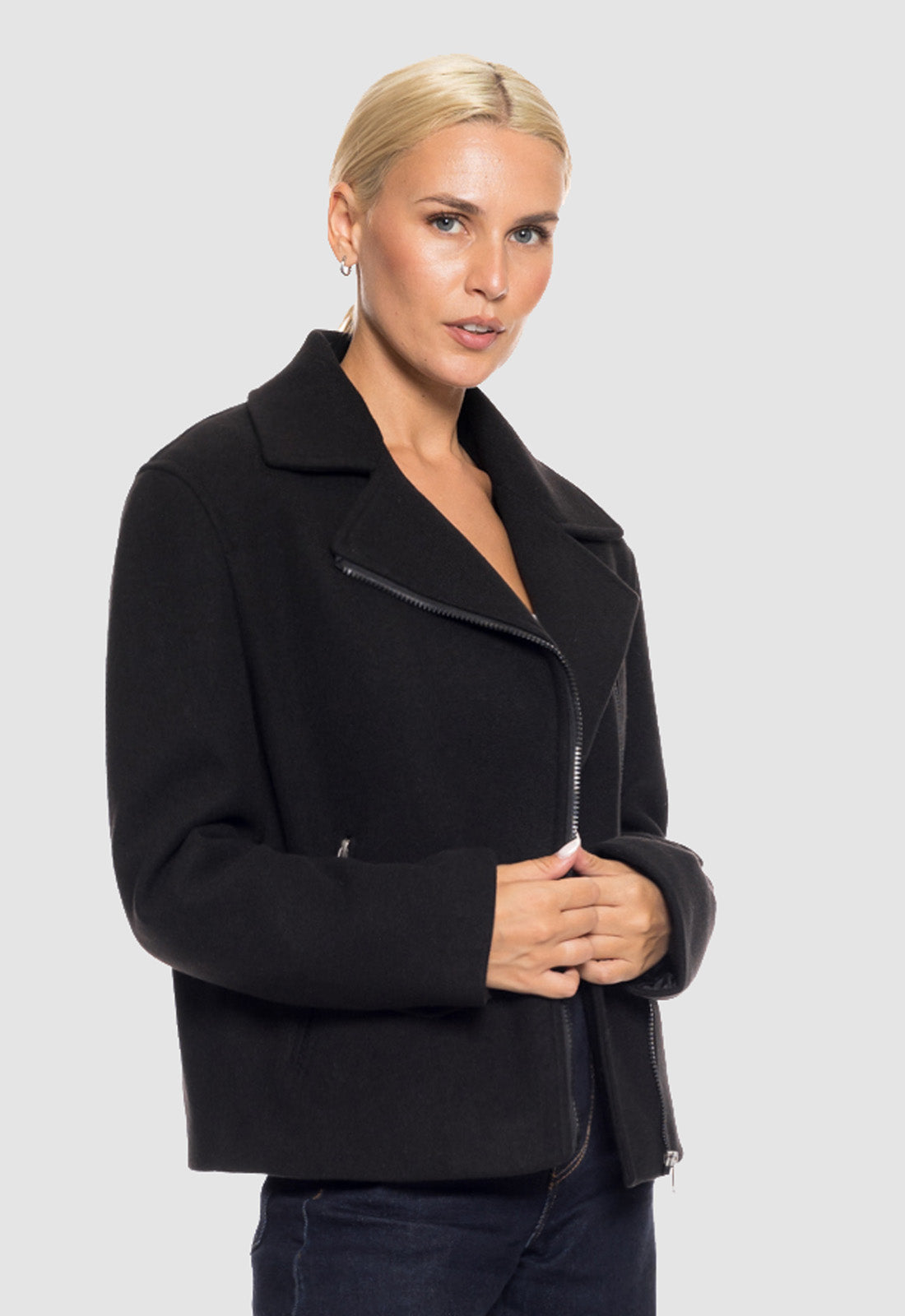 ΚΟΝΤΟ ΠΑΛΤΟ BISTON ΜΕ ΦΕΡΜΟΥΑΡ-ΜΑΥΡΟ