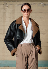 ΠΑΝΩΦΟΡΙ biston ΔΕΡΜΑΤΙΝΗΣ ΜΕ ΓΟΥΝΑ-ΚΑΦΕ