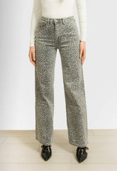 ΠΑΝΤΕΛΟΝΑ WIDE LEG ANIMAL PRINT-ΓΚΡΙ