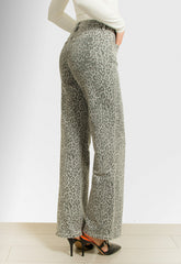 ΠΑΝΤΕΛΟΝΑ WIDE LEG ANIMAL PRINT-ΓΚΡΙ
