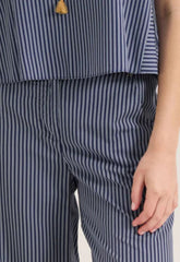 ΠΑΝΤΕΛΟΝΑ ΡΙΓΕ WIDE LEG - NAVY