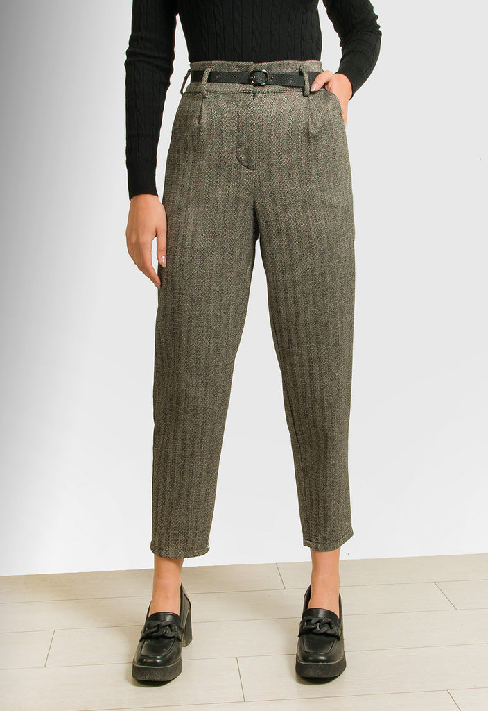 ΠΑΝΤΕΛΟΝΙ BAGGY ΨΑΡΟΚΟΚΑΛΟ ΜΕ ΖΩΝΗ-ΜΑΥΡΟ