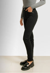 ΠΑΝΤΕΛΟΝΙ DENIM ΙΣΙΑ ΓΡΑΜΜΗ-ΜΑΥΡΟ