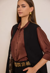 ΓΙΛΕΚΟ ΜΑΚΡΥ ΑΜΑΝΙΚΟ ΜΕ ΛΕΟΠΑΡ ΦΟΔΡΑ-ΜΑΥΡΟ