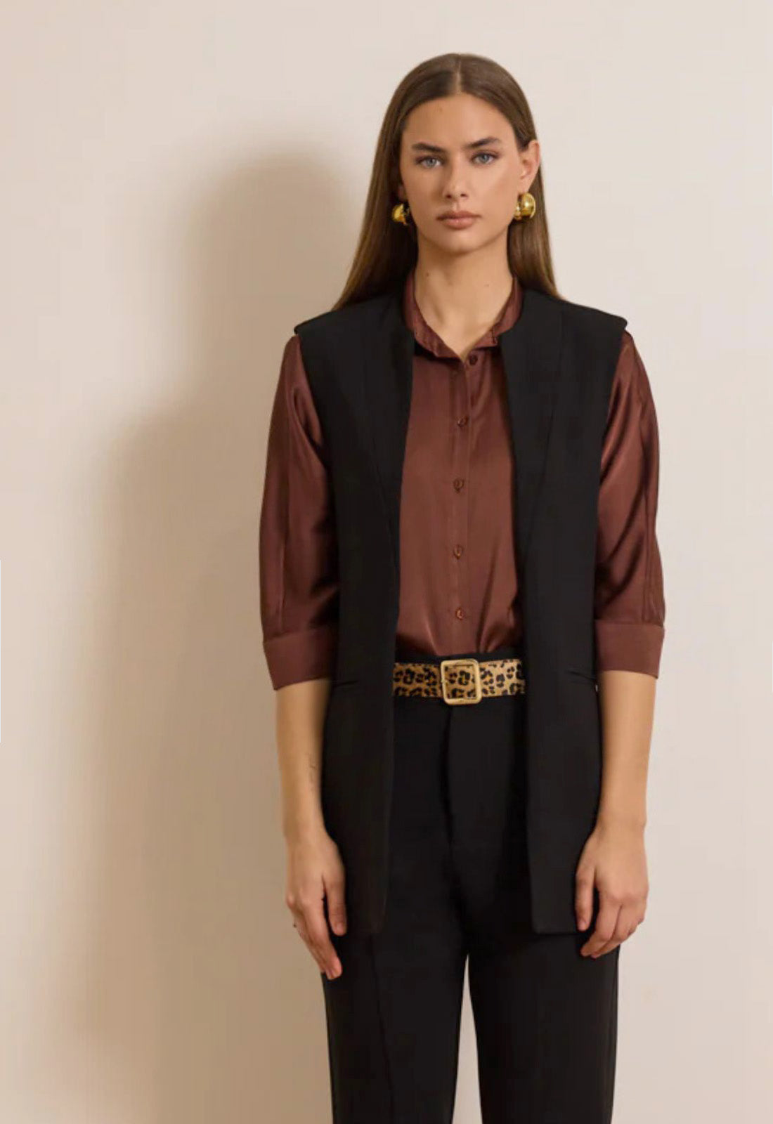 ΓΙΛΕΚΟ ΜΑΚΡΥ ΑΜΑΝΙΚΟ ΜΕ ΛΕΟΠΑΡ ΦΟΔΡΑ-ΜΑΥΡΟ