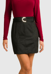 ΦΟΥΣΤΑ ΜΙΝΙ SYEDE ΜΕ ΖΩΝΗ-ΜΑΥΡΗ