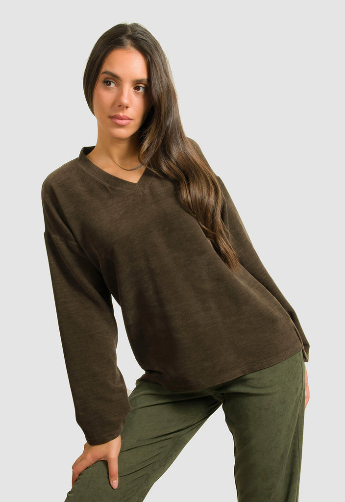 ΜΠΛΟΥΖΑ ΣΕΝΙΛ ΕΛΑΦΡΩΣ ΑΣΤΜΜΕΤΡΗ-ΚΑΦΕ