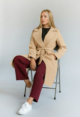 ΠΑΛΤΟ ΜΕ ΕΝΑ ΚΟΥΜΠΙ ΚΑΙ ΖΩΝΗ-ΒΑΝΙΛΙΑ