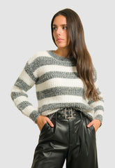 ΠΛΕΚΤΟ ΡΙΓΕ ΜΕ ΜΑΛΑΚΟ ΤΡΙΧΩΜΑ-ΓΚΡΙ