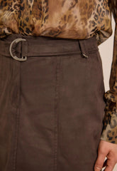 ΦΟΥΣΤΑ ΜΙΝΙ SYEDE ΜΕ ΖΩΝΗ-DARK ESPRESSO