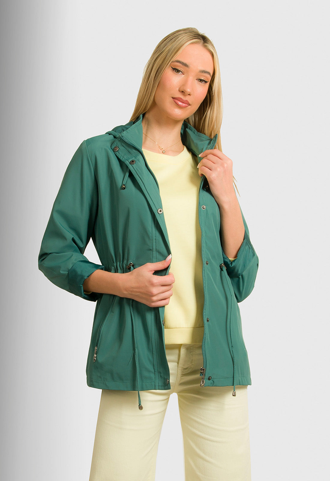 JACKET ΑΝΤΙΑΝΕΜΙΚΟ ΜΕ ΚΟΥΚΟΥΛΑ-DARK GREEN