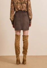 ΦΟΥΣΤΑ ΜΙΝΙ SYEDE ΜΕ ΖΩΝΗ-DARK ESPRESSO