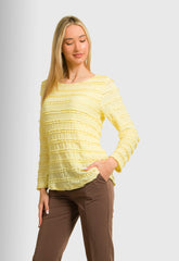 ΜΠΛΟΥΖΑ ΜΕ ΣΧΕΔΙΟ ΔΑΝΤΕΛΑ - ΚΙΤΡΙΝΗ