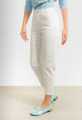 ΠΑΝΤΕΛΟΝΙ ΤΖΙΝ DENIM MOM FIT-ΛΕΥΚΟ
