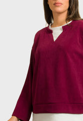 ΜΠΛΟΥΖΑ ΜΕ ΛΕΥΚΕΣ ΛΕΠΤΟΜΕΡΕΙΕΣ-ΜΠΟΡΝΤΟ