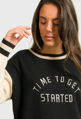 ΜΠΛΟΥΖΑ ΔΙΧΡΩΜΗ ΜΕ LOGO ΚΕΝΤΗΜΑ-ΜΑΥΡΗ