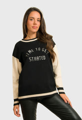 ΜΠΛΟΥΖΑ ΔΙΧΡΩΜΗ ΜΕ LOGO ΚΕΝΤΗΜΑ-ΜΑΥΡΗ