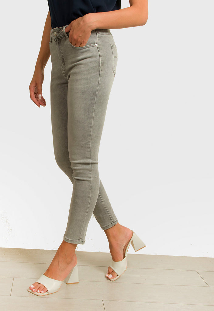 ΠΑΝΤΕΛΟΝΙ JEAN DENIM MOM FIT-ΓΚΡΙ
