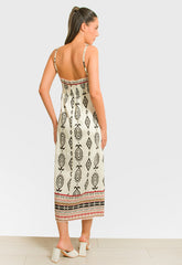 ΦΟΡΕΜΑ BOHO PRINTED - ΕΚΡΟΥ