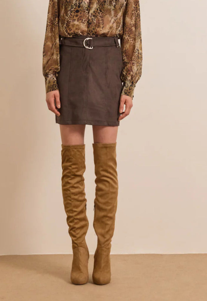 ΦΟΥΣΤΑ ΜΙΝΙ SYEDE ΜΕ ΖΩΝΗ-DARK ESPRESSO