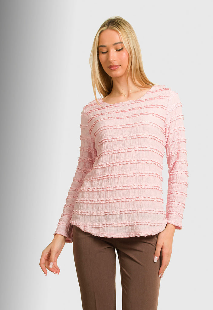 ΜΠΛΟΥΖΑ ΜΕ ΣΧΕΔΙΟ ΔΑΝΤΕΛΑ - ΡΟΖ