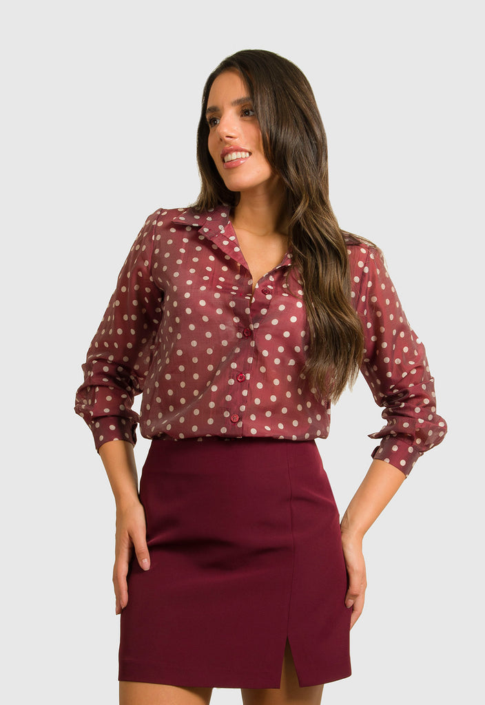 ΠΟΥΚΑΜΙΣΟ ΠΟΥΑ ΗΜΙΔΙΑΦΑΝΟ-ΜΠΟΡΝΤΟ