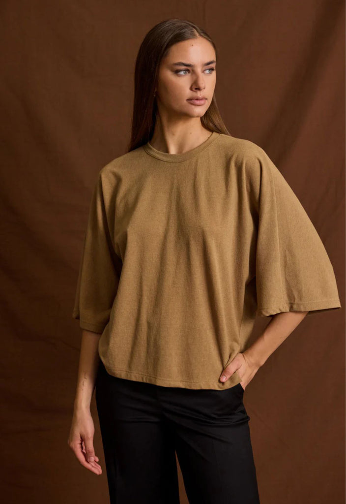 ΜΠΛΟΥΖΑ ΜΕ BOXY ΤΕΤΡΑΓΩΝΙΣΜΕΝΗ ΣΙΚΟΥΕΤΑ-ΜΠΕΖ