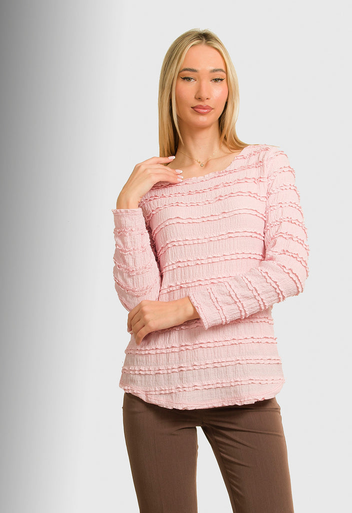 ΜΠΛΟΥΖΑ ΜΕ ΣΧΕΔΙΟ ΔΑΝΤΕΛΑ - ΡΟΖ