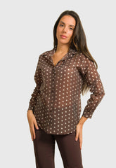 ΠΟΥΚΑΜΙΣΟ ΠΟΥΑ ΗΜΙΔΙΑΦΑΝΟ-ΚΑΦΕ