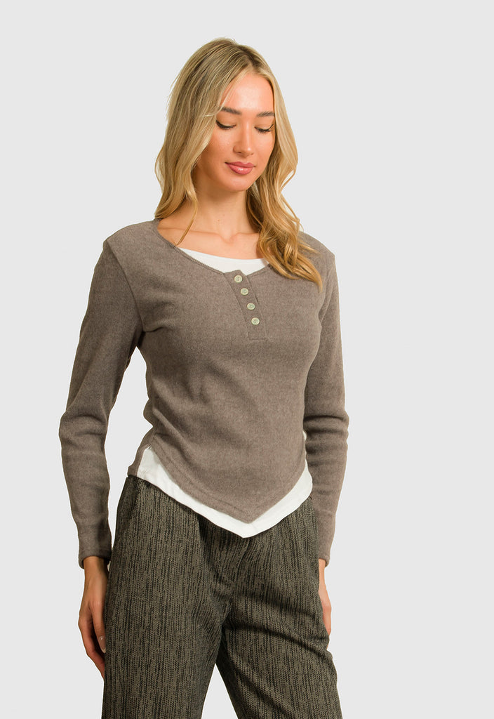 ΜΠΛΟΥΖΑ ΔΙΠΛΗ ΕΦΑΡΜΟΣΤΗ-ΠΟΥΡΟ