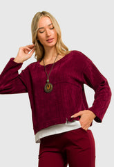 ΜΠΛΟΥΖΑ ΣΕΝΙΛ ΜΕ ΚΟΛΙΕ-ΜΠΟΡΝΤΟ