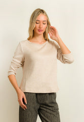 ΜΠΛΟΥΖΑ ΠΛΕΚΤΗ ΜΕ ΚΟΥΜΠΙΑ ΣΤΗ ΠΛΑΤΗ-ΜΠΕΖ