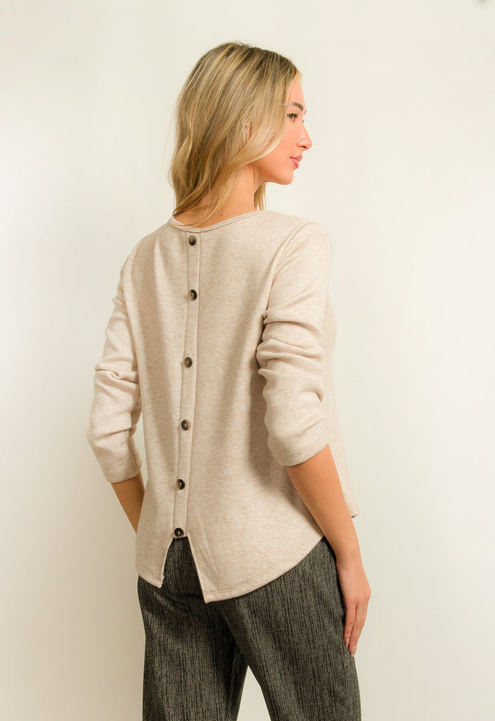 ΜΠΛΟΥΖΑ ΠΛΕΚΤΗ ΜΕ ΚΟΥΜΠΙΑ ΣΤΗ ΠΛΑΤΗ-ΜΠΕΖ