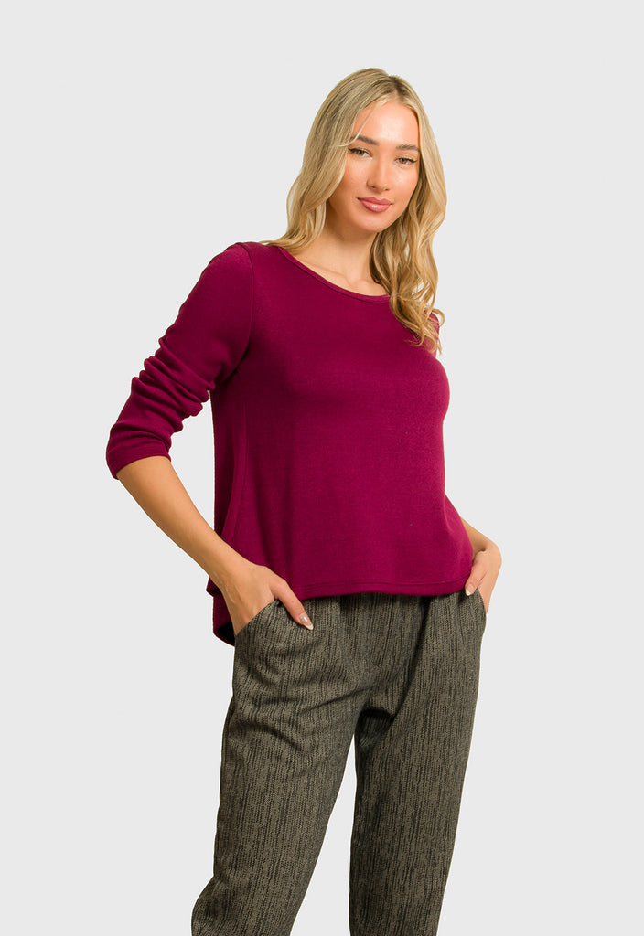 ΜΠΛΟΥΖΑ ΠΛΕΚΤΗ ΜΕ ΚΟΥΜΠΙΑ ΣΤΗ ΠΛΑΤΗ-ΜΠΟΡΝΤΟ