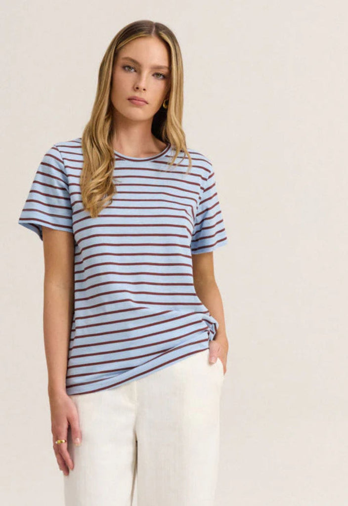 T-SHIRT ΡΙΓΕ ΒΑΜΒΑΚΕΡΟ-ΣΙΕΛ