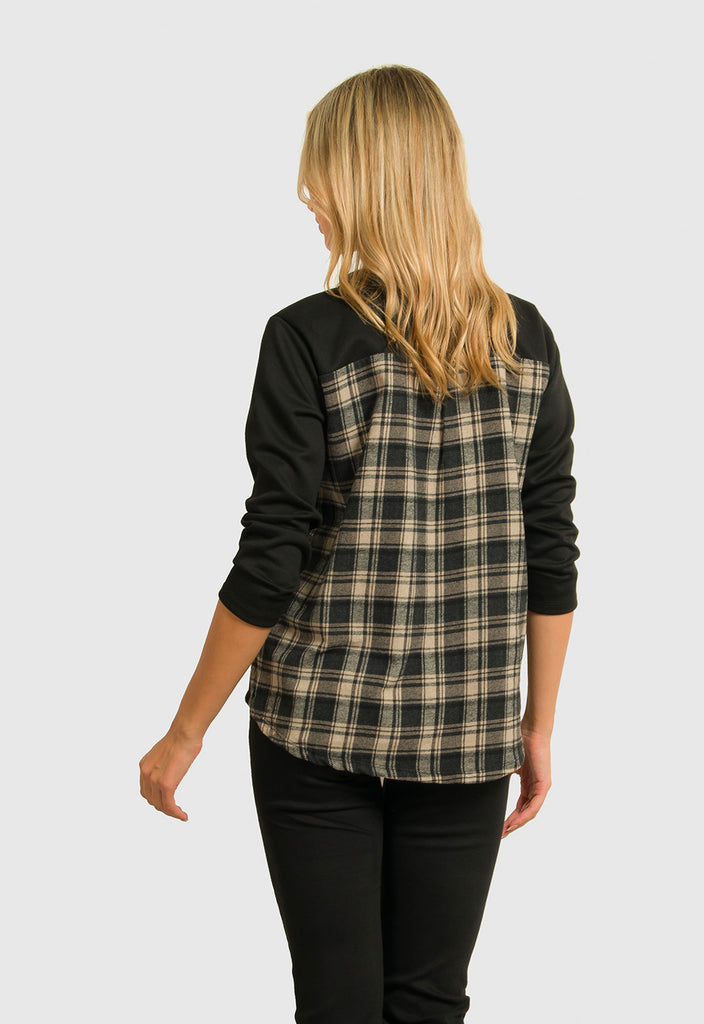 ΜΠΛΟΥΖΑ ΑΣΥΜΜΕΤΡΗ ΜΕ ΚΑΡΩ ΛΕΠΤΟΜΕΡΕΙΕΣ-ΜΑΥΡΗ