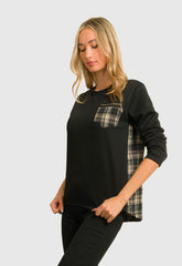 ΜΠΛΟΥΖΑ ΑΣΥΜΜΕΤΡΗ ΜΕ ΚΑΡΩ ΛΕΠΤΟΜΕΡΕΙΕΣ-ΜΑΥΡΗ