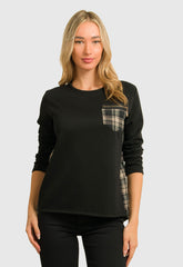 ΜΠΛΟΥΖΑ ΑΣΥΜΜΕΤΡΗ ΜΕ ΚΑΡΩ ΛΕΠΤΟΜΕΡΕΙΕΣ-ΜΑΥΡΗ