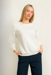 ΜΠΛΟΥΖΑ ΤΥΠΟΥ ΦΟΥΤΕΡ ΜΕ ΣΧΕΔΙΟ ΣΤΟ ΜΑΝΙΚΙ-ΛΕΥΚΗ