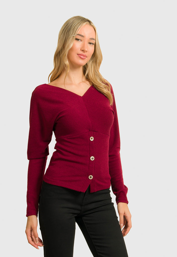 ΜΠΛΟΥΖΑ ΠΛΕΚΤΗ ΜΕ ΚΟΥΜΠΙΑ-ΜΠΟΡΝΤΟ