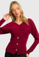 ΜΠΛΟΥΖΑ ΠΛΕΚΤΗ ΜΕ ΚΟΥΜΠΙΑ-ΜΠΟΡΝΤΟ