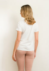 T-SHIRT ME ANIMAL PRINT ΣΤΑΜΠΑ-ΛΕΥΚΟ