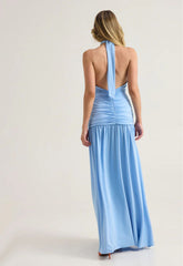 ΦΟΡΕΜΑ MAXI ME HALTER NECK - ΣΙΕΛ