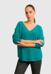 ΜΠΛΟΥΖΑ ΠΛΕΚΤΗ ΜΕ ΑΝΟΙΧΤΟ V - ΣΜΑΡΑΓΔΙ