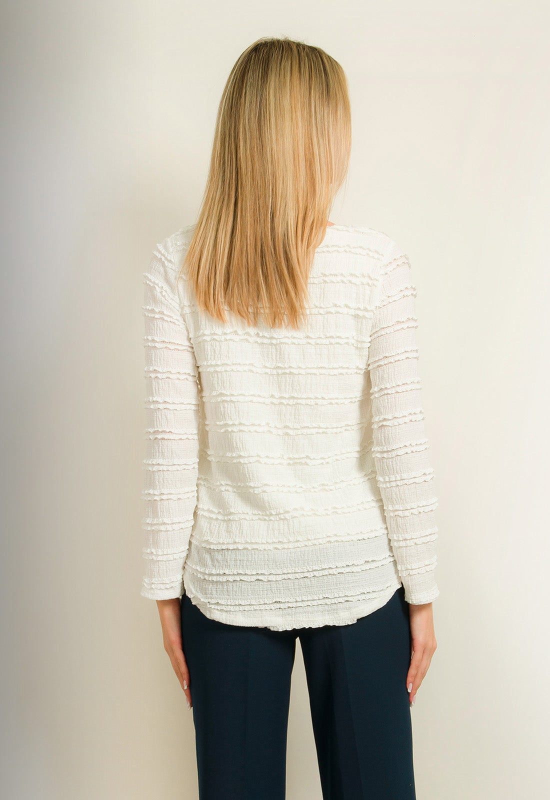 ΜΠΛΟΥΖΑ ΜΕ ΣΧΕΔΙΟ ΔΑΝΤΕΛΑ - ΛΕΥΚΗ